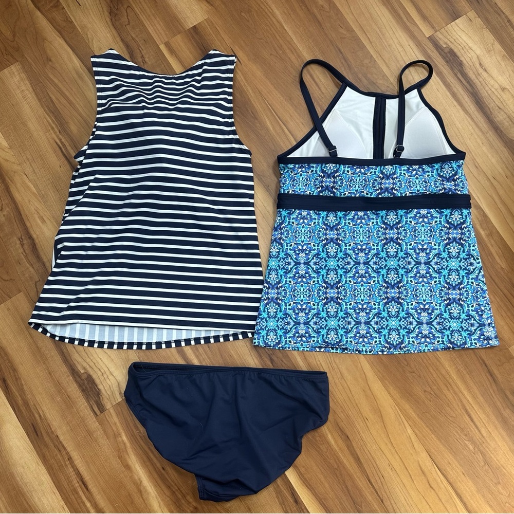 Lands End Tanki Swim Suits.  Size 12